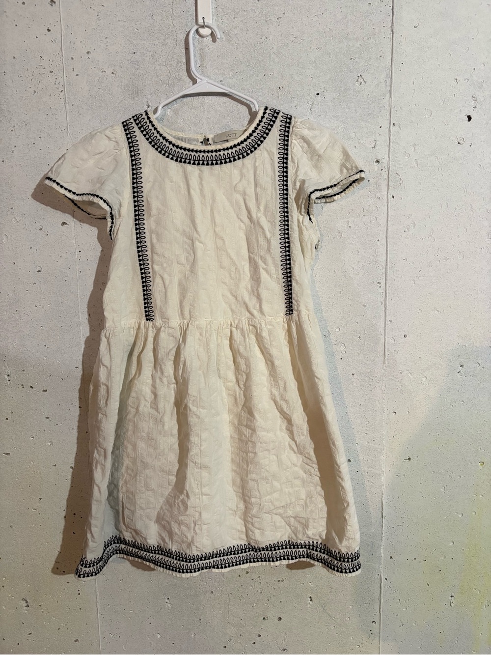 LOFT Casual Lightweight Linen Blend Dress | Size: Medium